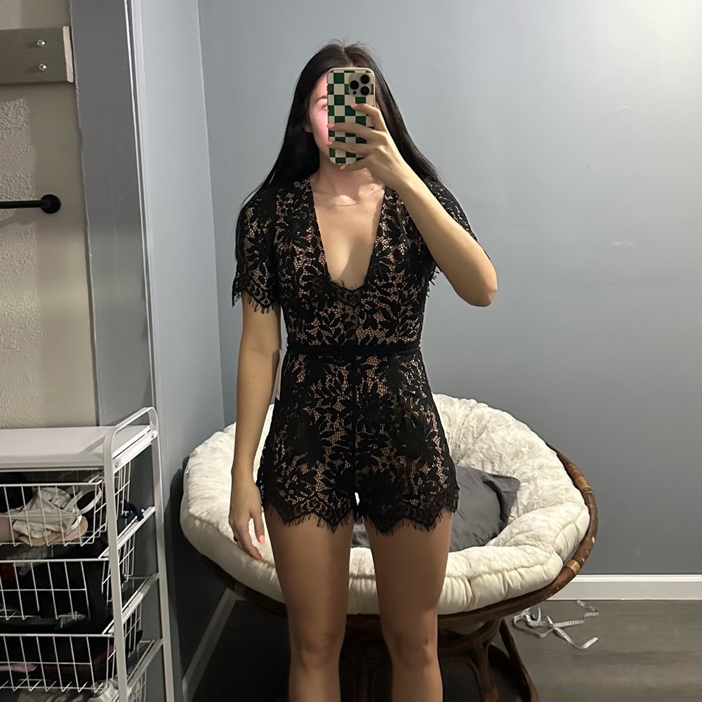 Tobi open back romper